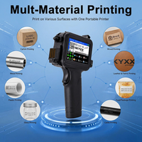 Imprimante à jet d'encre portable KYXXTECH 12,7 mm pour l'impression de date, numéro de lot, code QR, code-barres, logo sur carton, plastique, métal, bois