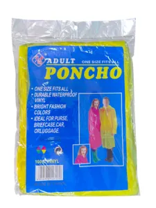Poncho Rainy Day Jacket PE Transparent Waterproof Travel Amusement Park Open Air Activities Concert Separate Package Raincoat