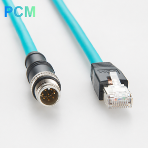 M12 A-Code 8 针转 RJ45 CAT6A GigE Vision 高柔性工业以太网电缆，适用于 Basler、Cognex、Keyence、Datalogic、SICK 相机 - Product Image 4
