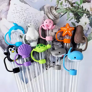 Cubiertas de Silicona <span class=keywords><strong>para</strong></span> Pajitas con Forma de Animalitos de 0.4 Pulgadas <span class=keywords><strong>para</strong></span> Vasos Stanley, <span class=keywords><strong>Tapas</strong></span> Antipolvo <span class=keywords><strong>para</strong></span> Accesorios de Vasos Stanley - Product Image 4