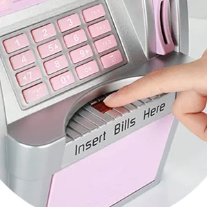 Electronic Atm Piggy Bank Children Digital Coins Wholesale Cheapest Piggy Bank Customized Kids Toy Rectangle Money Bank