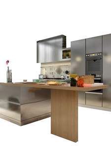 Gabinetes <span class=keywords><strong>de</strong></span> Cocina Exteriores <span class=keywords><strong>de</strong></span> Acero Inoxidable 304 Hechos a Medida con Fregadero para Encimeras <span class=keywords><strong>de</strong></span> Cocina Abierta y Uso con Estufa Doméstica - Product Image 6