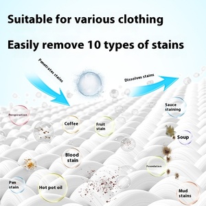 Toallitas de limpieza no tejidas ecológicas para eliminar manchas de ropa, toallitas de lavandería instantáneas efectivas sin lavado - Product Image 5