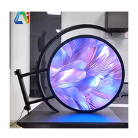 Panneau de boîte à lumière circulaire pour écran de supermarché numérique rond à double épreuve pour magasin de publicité Vente en usine