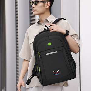 Black Laptop <b>Backpack</b> <b>Large</b> Capacity Durable Business Travel Work School Unisex Spring 2024 - Product Image 3