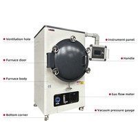 Horno de Tratamiento Térmico Industrial de Acero de Alta Temperatura Changrui, Horno de Soldadura al Vacío, Horno de Mufla para Sinterización en Atmósfera, 50 kg/h