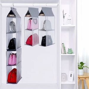 Non-Woven Fabric Hanging Storage Organizer Double Side Over the Door Storage <b>Bag</b> - Product Image 5