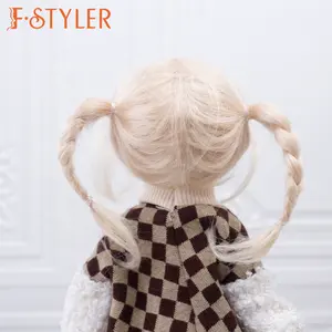 FSTYLER poupée cheveux tressage accessoires usine en gros vente en vrac personnalisation pour 1/4 1/3 1/6 Mohair BJD perruques