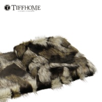 Tiff Home 240*70cm couverture en peluche biologique en forme de laine vente directe en gros personnalisée pour la décoration intérieure
