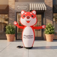 Mascotte gonflable extérieure personnalisée 360° en forme de chat, personnage de dessin animé, Air Dancer pour la publicité événementielle