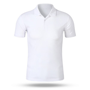 Camiseta de punto sólido transpirable de 210 g, 100 % algodón piqué, bordada, con botones, manga corta, largo regular, unisex, para hombre, con logotipo frontal bordado. - Product Image 3