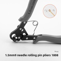 Pince à boucles d'oreilles pour la fabrication de bijoux à 9 broches 1.5/2.25/3.0MM Outil de bouclage pour l'artisanat et l'application de sertissage d'emballage de fil