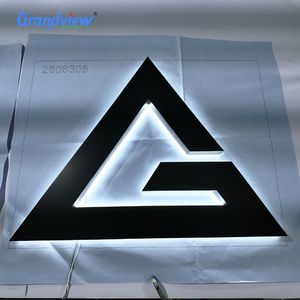 Insegna Luminosa Personalizzata 3D in Acciaio Inox per Negozi e Studi, Insegna Retroilluminata in Metallo per Attività Commerciali - Product Image 2