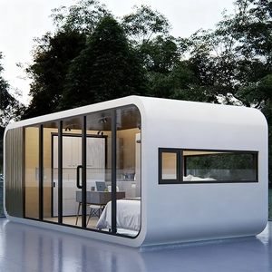 Casa Contenedor de Estructura de Acero, Vivienda Prefabricada, Casa Pequeña para Acampar, Cabaña Tipo Apple, Casa Modular Prefabricada - Product Image 1