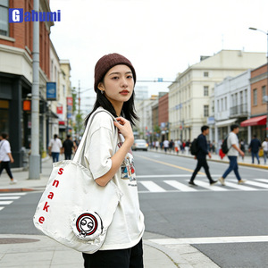 Custom Large Capacity Fashionable Casual Style Nylon Fabric Tote <b>Bag</b> <b>Foldable</b> Storage Lightweight Shopping Shoulder <b>Bag</b> - Product Image 4