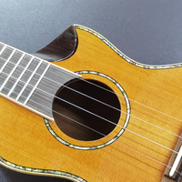 Ukulele électrique professionnel en érable et épicéa avec manche en acajou - Instrument de musique fabriqué en Chine, prêt à être expédié