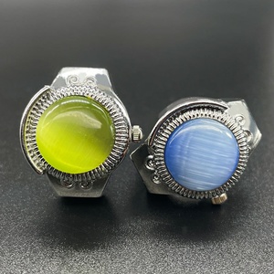 Montre Bague Tendance Style Coréen Couleur Bonbon Diamant Brillant Mini Quartz Bracelet Élastique Montre de Doigt pour Femmes Filles <span class=keywords><strong>Étudiant</strong></span>es - Product Image 1