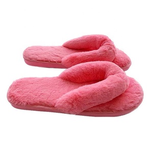 Đế dép xỏ ngón nữ chất liệu vải cotton cao cấp, mềm mại, êm ái, kiểu dáng dễ thương, lông xù giả lông thú - Product Image 6