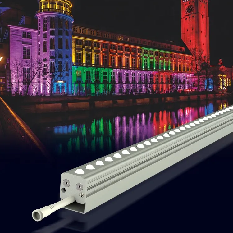 Creatieve Moderne Led Lijn Licht Gebouw Brug Licht Aluminium 12W 15W Led Lineaire Oppervlakte Lat Lamp Voor Dmx512 Rgb Rgbw