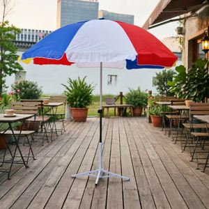 Parasol de plage commercial ventilé de 130/140 cm à double armature, protection UV UPF50+, robuste pour l'extérieur - Product Image 1