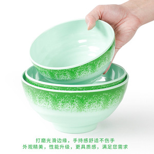 ชามเมลามีนขนาดใหญ่ สีเขียวล้วน สำหรับดื่มชา ใช้ในร้านอาหาร - Product Image 5