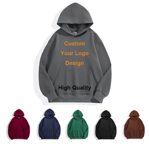 Sudadera con capucha de peso pesado, holgada, con hombros caídos, personalizada con logo, directa de fábrica, ropa de trabajo, camisa publicitaria bordada - Product Image 1