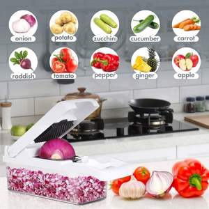 Efficient Manual All-In-One Durable <b>Vegetable</b> Slicer Dicer Multi-functional Professional Kitchen Eco-Friendly Food <b>Chopper</b> - Product Image 2