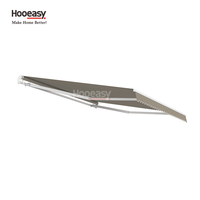 Auvents pliants manuels rétractables en aluminium et tissu Hooeasy pour jardins, balcons, patios, cours, restaurants, cafés et boutiques