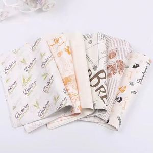 Papier d'emballage pour hamburgers biodégradable, imprimé sur mesure, coloré, résistant à la graisse, papier d'emballage pour frites, résistant à la graisse - Product Image 2