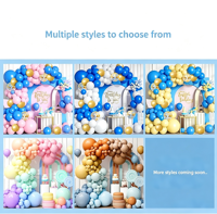 Kit d'arche de ballons rembourrés pour la décoration de fête d'anniversaire, de mariage, de baby shower ou de fête nuptiale pour filles et femmes