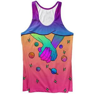 Gilet Débardeur Hommes Femmes sublimation workout - Product Image 1