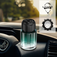 Diffuseur d'arômes de parfum en verre de voiture de grande capacité avec logo personnalisé OEM 160ml Star Top Light Désodorisant de luxe