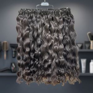 Nuevo Diseño 2026: Cabello Humano Remy Rizado Natural, Doble Trama, Puntas Completas, Teñible en Todos los Colores, para Tejido - Product Image 3