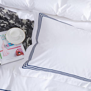 Drap de lit brodé en 100% coton, ensemble de literie, belle couleur blanche, vente en gros - Product Image 3