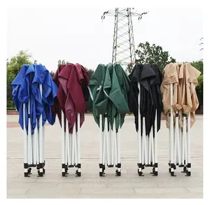 Ombrellone pieghevole per esterno telescopico ombrello quadrato con riparo per la pioggia pubblicità tenda a quattro zampe per riparo per la pioggia