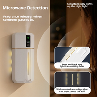 Diffuseur de parfum sans fil à détecteur de mouvement, mural, électrique, rechargeable par USB, pour usage domestique, hôtelier et industriel