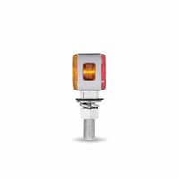 Schwerlast-LKW LED-Licht Gelb/Rot Positionsleuchte 1,5 Zoll Mini Doppelseitige Rechteckige Leuchte mit Reflektor LEDs 20 Dioden