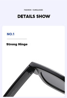 Nouvelles Lunettes de Soleil Tendance Y2K HD UV400 avec Charnière en Métal Haut de Gamme Personnalisables pour Hommes et Femmes