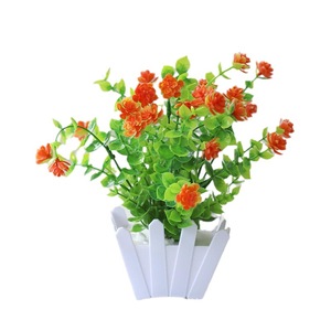 Fiori artificiali piccole <span class=keywords><strong>piante</strong></span> in vaso decorazione per la casa arredamento fiori secchi set di fiori di plastica bonsai - Product Image 1