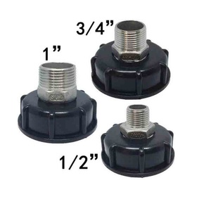 Connecteur de robinet pour réservoir IBC S60X6 avec filetage 1/2", 3/4", 1" pour raccords de conteneur IBC, adaptateur de vidange de réservoir, connecteur de tuyau d'arrosage de jardin - Product Image 3