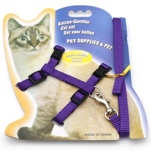 Pet Supplies Walking Travel Small Pet Dog <strong>Cat</strong> <strong>Harness</strong> and Leash Nylon Adjustable <strong>Cat</strong> <strong>Harness</strong> - Product Image 3