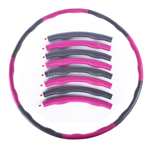 Factory Directly Eco-friendly Fitnsss Exercise Plastic Detachable Sports Hula Ring <strong>Hoola</strong> <strong>Hoop</strong> for Adults - Product Image 2