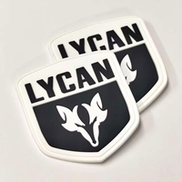 Parches Morales de PVC Personalizados HP-Premium, Parche de Goma con Logotipo 3D en Relieve con Velcro para Bolsas Tácticas
