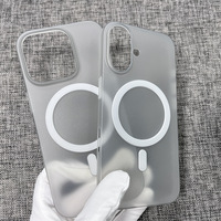 Nouvelle coque de téléphone pour IPhone16 16Pro 16ProMax 16Plus Series Coque magnétique ultra-mince givrée incassable