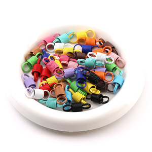 Hebilla de resorte de tensión de colores vibrantes, accesorios de joyería DIY, chapado en metal, duradero, para llavero, anillo de tracción, manualidades - Product Image 1