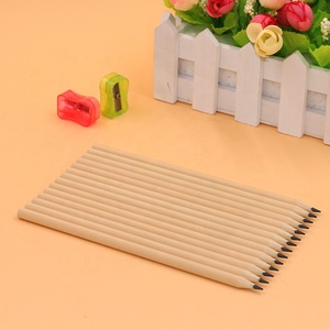 Alat Tulis Grosir Grosir Batang Bulat Kayu Bulat Pensil Alami HB dengan Logo Cetak Kustom - Product Image 5