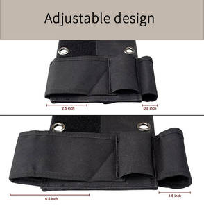 ซองใส่ปืนพกข้างเตียงแบบปรับได้,ที่วางปืนพกติดที่นั่งยานพาหนะพร้อมไฟฉายกระเป๋านิตยสารแบบห่วง - Product Image 5