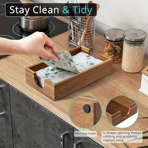 रात के खाने के लिए नैपकिन धारक शौचालय के लिए नैपकिन धारक ट्रे डिस्पोजेबल पेपर हैंड तौलिया धारक - Product Image 6