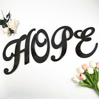 Lettres Cursives – Vente Directe Transfrontalière – Lettres Anglaises en Acrylique Or, Argent, Noir – Autocollants Décoratifs pour la Maison – Meilleures Ventes