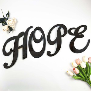 <span class=keywords><strong>Lettere</strong></span> Cursive in Acrilico Oro, Argento e Nero per Decorazione Casa, Adesivi con <span class=keywords><strong>Lettere</strong></span> Inglesi in Vendita Diretta e Cross-border - Product Image 1